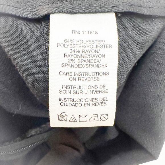 Michael Kors Black Pencil Skirt Belted Waist Accent Size 8 - Picture 4 of 8